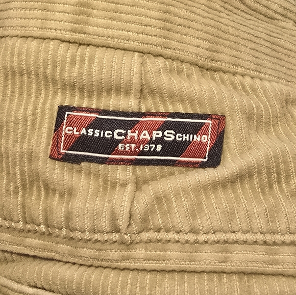 Boys Chaps Classic Chino Corduroy Pants, Size 16. 100% Cotton - Picture 4 of 4